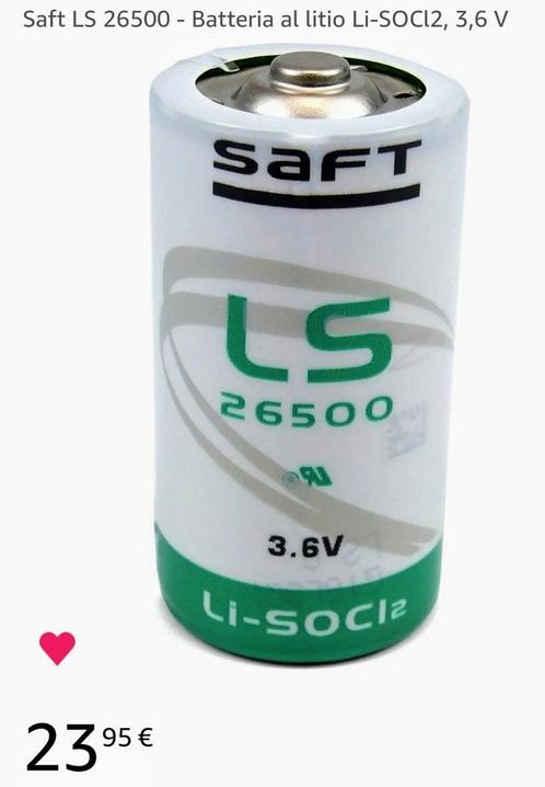 Batterie lithium professionnelle Saft LS 26500 3.6V, Audio, Tv en Foto, Accu's en Batterijen, Nieuw, Oplaadbaar, Ophalen of Verzenden