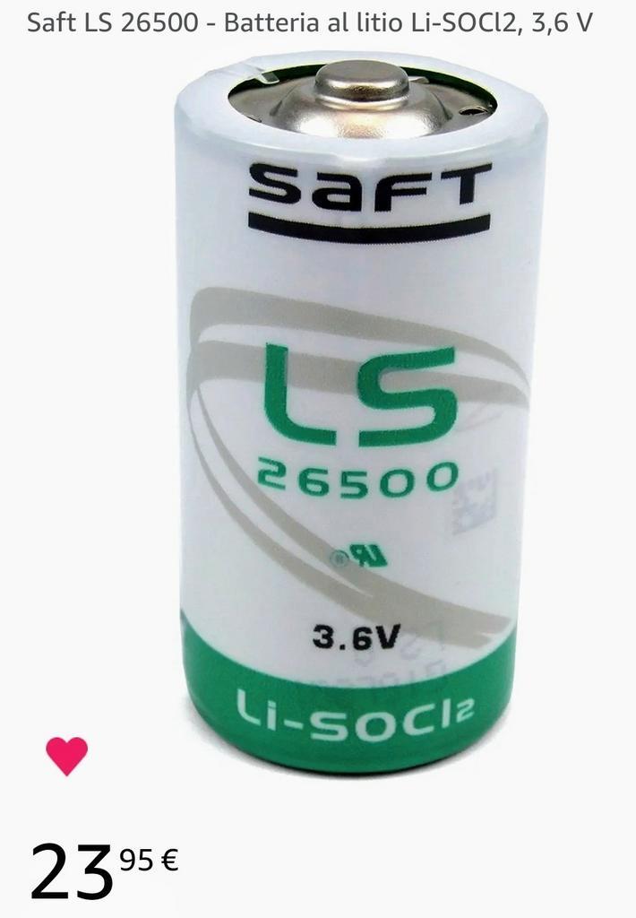 Batterie lithium professionnelle Saft LS 26500 3.6V, Audio, Tv en Foto, Accu's en Batterijen, Nieuw, Ophalen of Verzenden