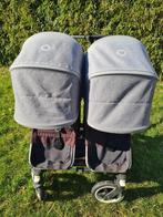 Bugaboo Donkey Duo buggy in goede staat + accessoires, Ophalen, Zo goed als nieuw, Overige merken, Verstelbare rugleuning