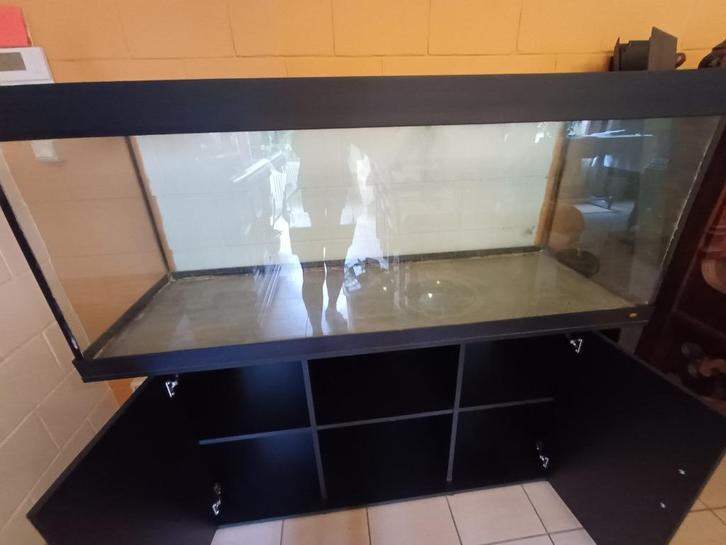 Aquarium met meubel, Dieren en Toebehoren, Vissen | Aquaria en Toebehoren, Zo goed als nieuw, Leeg aquarium, Ophalen
