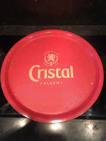 cristal alken plateau / dienblad, Verzamelen, Biermerken, Ophalen of Verzenden, Gebruikt, Overige typen, Overige merken
