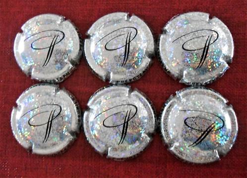 lot van 6 identieke champagnecapsules - Prévoteau Perrier, Verzamelen, Overige Verzamelen, Zo goed als nieuw, Ophalen of Verzenden