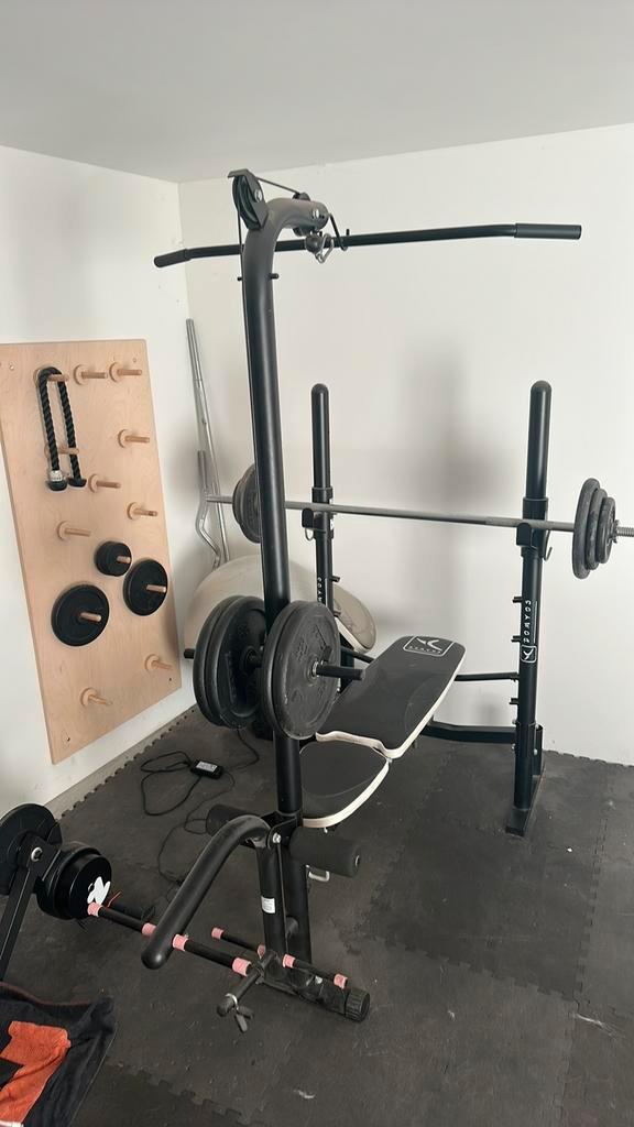 Domyos BM490 fitnessbank, Sport en Fitness, Fitnessapparatuur, Gebruikt, Krachtstation, Ophalen
