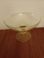 vintage glazen coupe, glas, fruitschaal, 19 cm diameter, Ophalen of Verzenden