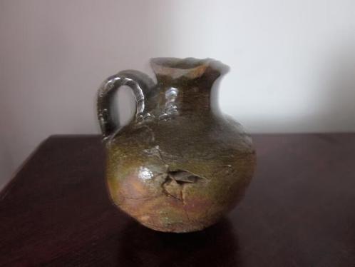 Zeer oude middeleeuwse geglazuurde keramische pot Archeologi, Antiek en Kunst, Antiek | Keramiek en Aardewerk, Ophalen of Verzenden