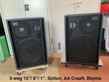 Klassiek 3-Weg. 15”/ 8”/ 1”. Solton, AA Craaft, Beyma beschikbaar voor biedingen