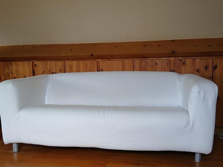 zetel / 2-zit, Huis en Inrichting, Zetels | Zetels, Gebruikt, Rechte bank, Tweepersoons, 150 tot 200 cm, Stof, Ophalen