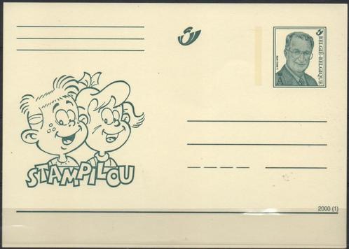Année 2000 : carte postale - Stam Pilou, Postzegels en Munten, Postzegels | Europa | België, Ophalen of Verzenden