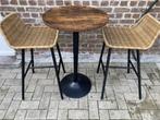Set bartafel + 2 krukken, Ophalen, In hoogte verstelbaar, Zo goed als nieuw
