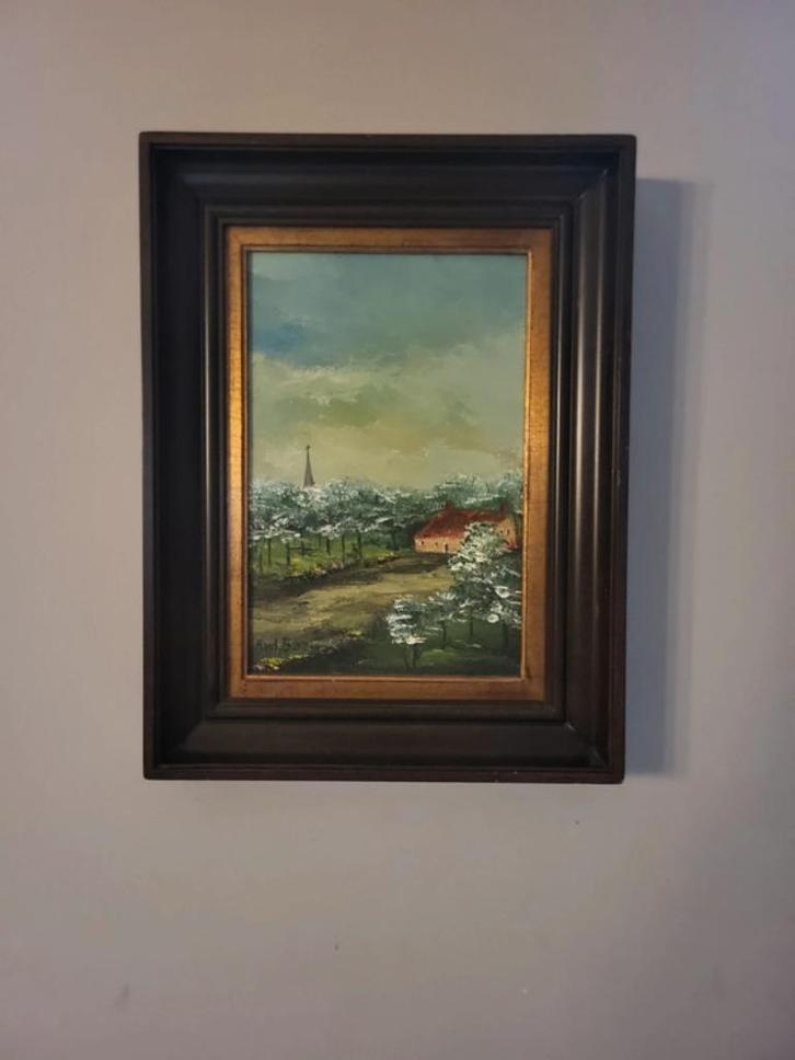 Schilderij op doek Annie van de boel, Antiek en Kunst, Kunst | Schilderijen | Klassiek, Ophalen of Verzenden