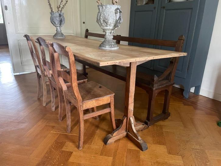 Table de Vendage Schragentafel Eettafel Leeftafel Landelijk, Antiek en Kunst, Antiek | Meubels | Tafels, Ophalen