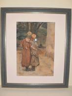 Steinlen Théophile Alexandre 1859-1923 ( De omhelzing ), Antiquités & Art, Enlèvement ou Envoi