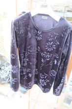 T-shirt zwart bloemenprint velvet Intown mt M, Vêtements | Femmes, T-shirts, Comme neuf, Noir, Taille 38/40 (M), Intown