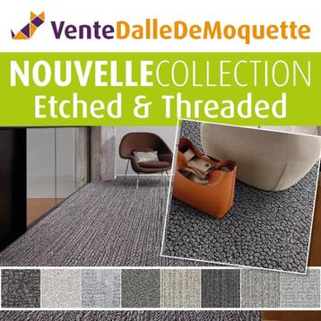 Dalles de moquette Etched & Threaded en plusieurs motifs beschikbaar voor biedingen