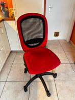 Chaise de Bureau Ergonomique Hauteur Réglable – Rouge/Noir, Rouge, Enlèvement, Utilisé, Chaise de bureau
