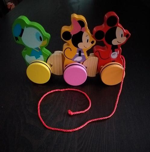 Jouet à tirer Mickey, Kinderen en Baby's, Speelgoed | Houten speelgoed, Zo goed als nieuw, Ophalen of Verzenden
