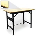 Werktafel | 100 x 60 x 76 cm | Inklapbaar | Zwart, Doe-het-zelf en Bouw, Nieuw, Inklapbaar, Verzenden