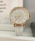 NIEUW SECRET DREAMS Swarovski-kristallen horloge!, Ophalen, Kunststof, Leer, Polshorloge