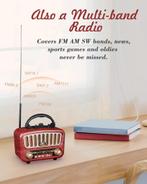 PRUNUS Vintage Retro Radio GRATIS ELVERING, Audio, Tv en Foto, Verzenden, Nieuw, Radio