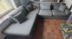 L- salon met lig element antraciet stof, Huis en Inrichting, Ophalen, Gebruikt, Stof