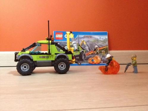 Lego City 60121 Vulkaan Onderzoekstruck, Kinderen en Baby's, Speelgoed | Duplo en Lego, Zo goed als nieuw, Lego, Complete set