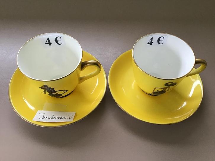 diverse speciale kleine koffie setjes, Antiek en Kunst, Curiosa en Brocante, Ophalen of Verzenden