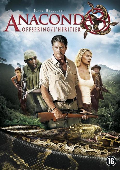 Anaconda 3 Offspring (2008) Dvd Zeldzaam ! David Hasselhoff, Cd's en Dvd's, Dvd's | Horror, Gebruikt, Vanaf 16 jaar, Ophalen of Verzenden