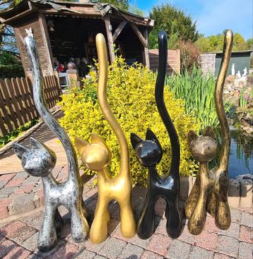 Nieuw model,  poezenbeelden 1mhoog, Tuin en Terras, Ophalen, Nieuw, Kunststof, Dierenbeeld