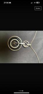 Zilvere ketting+oorbellen van Armani. Doos en etui aanwezig, Ophalen
