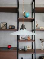 Mooie vintage luster in opaline, Huis en Inrichting, Lampen | Hanglampen, Gebruikt, Ophalen of Verzenden