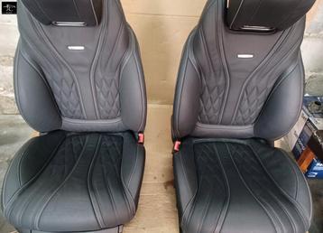Mercedes S Klasse W217 Coupe 63 AMG interieur stoelen 