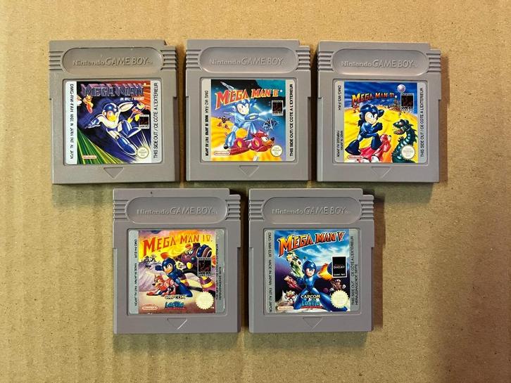 Mega Man I, II, III, IV en V - Game Boy, Consoles de jeu & Jeux vidéo, Jeux | Nintendo Game Boy, Utilisé, Enlèvement ou Envoi