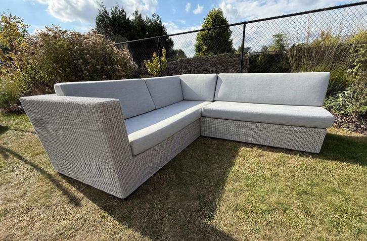 Loungeset Diphano - Tuinset incl. Kussens, Tuin en Terras, Tuinsets en Loungesets, Zo goed als nieuw, Loungeset, Wicker, 5 zitplaatsen