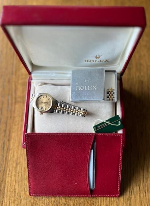 Rolex DateJuste - Dames, Handtassen en Accessoires, Horloges | Antiek, Polshorloge, Overige merken, Goud, 1960 of later, Ophalen of Verzenden
