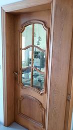 Eiken deur met glas, Doe-het-zelf en Bouw, Ophalen, Glas