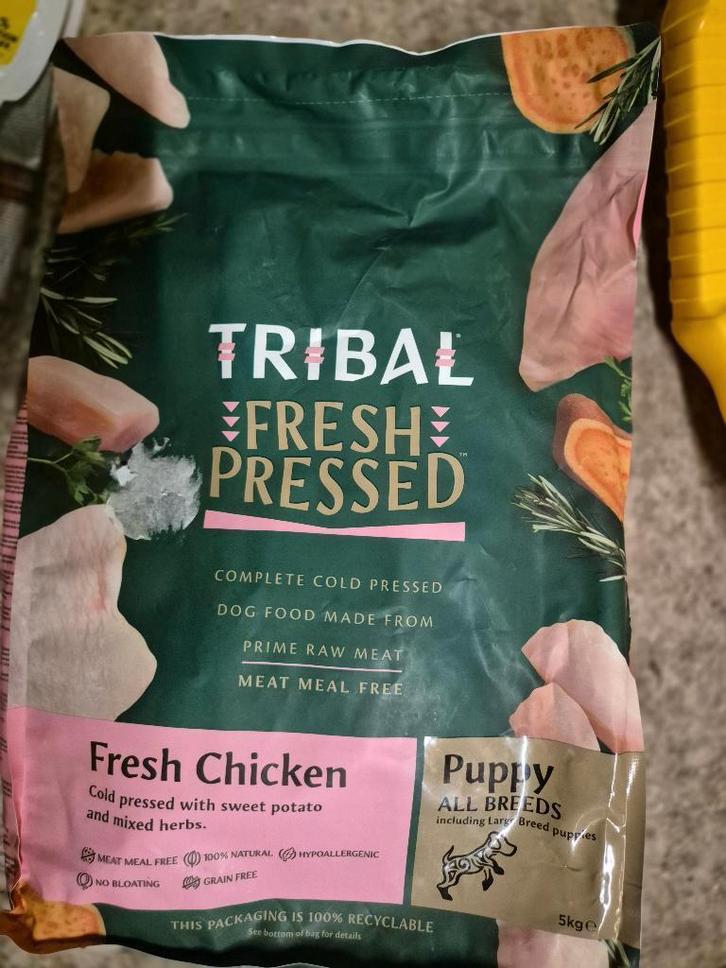 TRIBAL chicken Puppy - 5kg - hond - Geel - Putte, Dieren en Toebehoren, Dierenvoeding, Hond, Ophalen of Verzenden