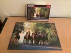 Puzzel paarden 1000 stukjes - COMPLEET, Ophalen of Verzenden, 500 t/m 1500 stukjes, Gebruikt, Legpuzzel
