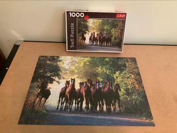 Puzzel paarden 1000 stukjes - COMPLEET beschikbaar voor biedingen
