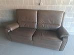 Mooie, stevige leren sofa, Huis en Inrichting, Ophalen, Tweepersoons, Leer, Zo goed als nieuw