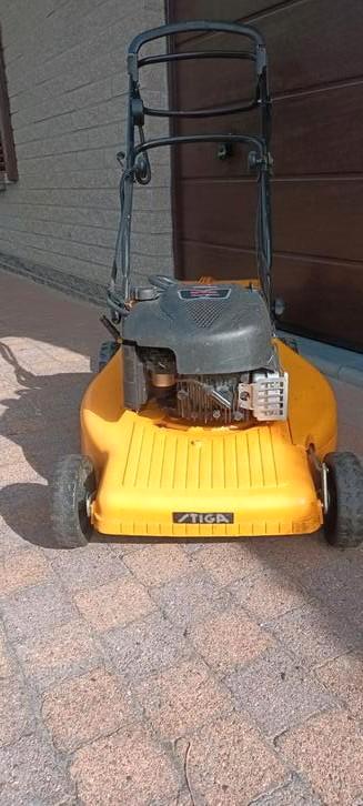 benzine grasmaaier Stiga Turbo 55se combi, Tuin en Terras, Grasmaaiers, Gebruikt, Ophalen