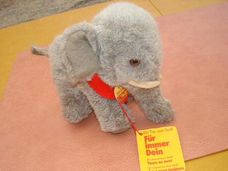 steiff - éléphant - Jumbo, Collections, Ours & Peluches, Utilisé, Ours en tissus, Steiff, Enlèvement ou Envoi