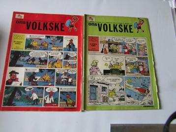 ONS VOLKSKE, 2 WEEKBLADEN ,1973, Verscheidene, Plusieurs BD, Enlèvement ou Envoi, Utilisé
