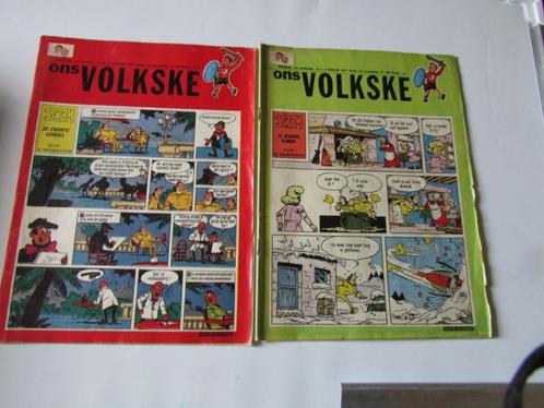 ONS VOLKSKE, 2 WEEKBLADEN ,1973, Boeken, Stripverhalen, Gelezen, Meerdere stripboeken, Ophalen of Verzenden