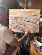 Schilderij dame aan zee Mk Art, Ophalen