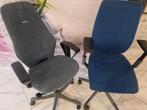 Chaises fauteuil bureaux kinnarps, Maison & Meubles, Chaises de bureau, Bleu, Enlèvement, Utilisé