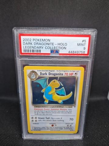 Dark Dragonite Holo Legendary Collection PSA 9 beschikbaar voor biedingen