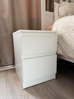 Witte nachtkastjes van Malm, Ophalen, Gebruikt, Minder dan 45 cm, 55 tot 70 cm