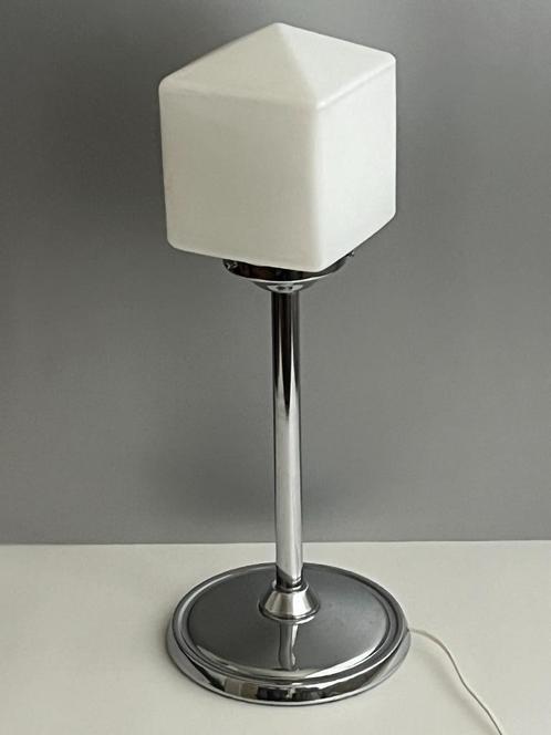 Jaren '50 groot model art deco tafellamp, Antiek en Kunst, Antiek | Verlichting, Ophalen of Verzenden
