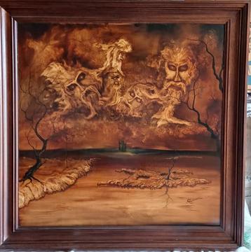 tableau peint par Marc Cornette, Enlèvement
