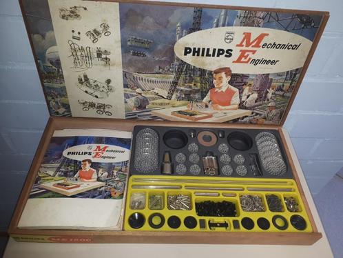 Philips Mechanical Engineer ME1200 bouwdoos - vintage 1965, Antiek en Kunst, Antiek | Speelgoed, Ophalen of Verzenden